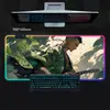 Venta Directa de Fábrica Alfombrilla de Ratón Luminosa de Una Pieza de Color RGB de Zoro Estilo Gaming Alfombrilla Grande para Teclado Alfombrilla Antideslizante para Escritorio