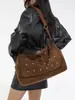 Bolsa de Axila 2025 Novo Estilo Transfronteiriça para Mulheres, Estilo Retrô, Simples e Fashion, Grande Capacidade, Bolsa de Ombro, Bolsa de Mão, Bolsa Transversal