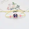 Pulsera Tejida a Mano Xiyin Insecto Mariquita Gipsófila Flor de Encaje Fresca y Dulce Jingdezhen