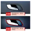 Adecuado para Audi TT 08-14 modificación interior marco decorativo de fibra de carbono roja para manija de puerta autopartes