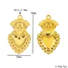 19 Plated 18K Gold Aço Inoxidável Alta Moda Sol Coração Pingente DIY Pulseira Colar Aço Titânio Joias Acessórios