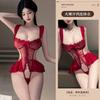 Lencería Sexy Deseo Ardiente: Body Sexy Bordado de Encaje para Mujer, Hueco con Abertura en la Entrepierna Ropa de Dormir, Caliente y Tentador, Reúne Busto Pequeño