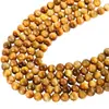 Cuentas de Piedra Ojo de Tigre Natural para Hacer Pulseras DIY, Cuentas Sueltas, Accesorios Semi-Terminados