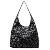 Nova Bolsa Feminina Retrô Bolsa de Ombro Grande Capacidade Estilo Coreano Estampa de Vaca Simples Bolsa Balde para Sogra