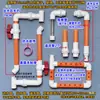 Filtro de cristal naranja para acuario, filtro de caja de plástico, kit DIY con todos los accesorios, conexiones y piezas de filtro de goteo