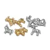 Nuevo Colgante de Caballo Sólido Fundido a Presión de Acero Inoxidable Encanto Versátil Accesorios para Collares Pulseras Pendientes DIY Europeos y Americanos Venta al por Mayor