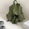 Nova Mochila de Nylon de Grande Capacidade Casual com Fecho Duplo Leve Mochila Fresca para Meninas Moda Versátil Bolsa de Viagem