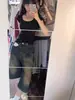 Jeans Acampanados Cortos de Verano 2025 para Mujer Retro Lavados Desgastados Rectos de Mezclilla de Longitud Media Modernos