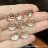 Coleção de Cristal Branco Natural, Contas de Abóbora, Contas de Flor de Maracujá, Acessórios Artesanais, Pulseiras DIY Feitas à Mão, Joias da Moda