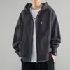 Sudadera con capucha transfronteriza para hombre y mujer, nuevo estilo de primavera, forrada de forro polar, corte holgado, versátil, casual, fitness, deportes, chaqueta cárdigan
