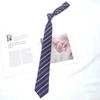 Corbata Azul Estilo Universitario jk Camisa Holgada Sin Golpes Accesorios Ropa Académica Rayada Japonesa Corbata de Lazo Mano Femenina Golpea Masculino dk