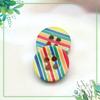 Botón de Resina Color Caramelo Ropa Infantil Botón de Camisa a Cuadros Botón Pequeño Rayado a Juego Botón Pequeño para Camisa de Hombre y Mujer