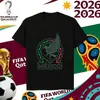 Camiseta Estampada con Logo de Equipo de la Copa del Mundo 2026 La Más Vendida en Amazon Casual de Manga Corta Talla Europea