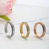 Anillo Nuevo Estilo Transfronterizo Europeo y Americano de Acero Inoxidable con Diamantes Completos, Anillo Giratorio de Acero de Titanio, Anillo Giratorio de Nicho para Aliviar el Estrés para Mujeres
