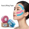 Cinta muscular para lifting facial, vendaje universal para surcos nasogenianos, líneas de la frente y cinta kinesiológica deportiva para la piel
