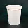 Tazón Desechable de Papel Kraft Blanco, Tazón de Gelatina de Hierba Tostada, Cubeta para Porridge, Cubeta para Sopa, Caja de Embalaje para Llevar, Personalizable con Logotipo Imprimible