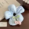 Anillo para el pelo de flor de alta calidad para coleta alta, bola para el pelo, goma elástica, súper hada, cabeza de tulipán, accesorios para el pelo de cabeza de flor