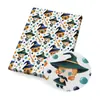 Tela estampada de patrón de calabaza de Halloween con cabeza de fantasma, poliéster-algodón fino o lona de poliéster, tela para ropa de camisa, falda, pijama hecha a mano para bricolaje, sábana, mantel, 1Yc40484