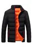 Comercio exterior otoño e invierno chaqueta deportiva de algodón engrosado para hombre, cárdigan de cuello alto, abrigo de algodón para exteriores, ropa exterior casual, ropa de algodón cálida al por mayor