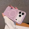 Adecuado para funda de teléfono móvil Iphone18Pro, Funda de malla de panal de refrigeración con agujeros grandes, Carga inalámbrica magnética, Funda rígida Apple 17