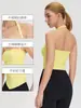 Chaleco de Yoga para Mujer con Almohadillas en el Pecho, Top Deportivo de Cuello Halter, Top de Pilates y Fitness sin Espalda, Moderno y Sexy 62104