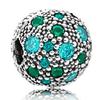 Pulsera exquisita de cuentas sueltas S925 de Panjia para mujer, accesorios de la serie Verde para novia, colgante para el Día de San Valentín