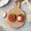 Molde para Pastel de Luna con Forma de Lichi 2026, Pastel de Frijol Mungo, Pastel de Piel de Hielo, Molde para Hornear Pasteles Cantonés Prensado a Mano, Molde para Pastel de Luna de Mediados de Otoño