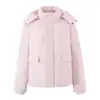 Moda de Comercio Exterior Transfronterizo Estilo Europeo y Americano Otoño e Invierno 2025 Nueva Moda Casual Chaqueta de Algodón Cálida Holgada con Capucha para Mujer