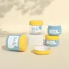 Frasco redondo sellado transparente de PET transfronterizo 120/180/240ml material de empaque para mascarilla capilar frasco de plástico para crema cosmética