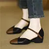 Sandalias de Cuña de Piel Suave para Mujer con Diseño Hueco, Nuevos Colores Primavera/Verano 2026, Tacón Medio, Versátiles Sandalias Romanas