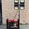 Vehículo de Rescate de Emergencia con Elevación Automática e Iluminación Móvil con Generador Integrado e Iluminación, Mástil de Elevación con Control Remoto, Iluminación