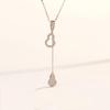 Nova cabaça colar s925 prata esterlina feminina estilo coreano simples fulu pingente de diamante completo all-match nicho design clavícula cadeia