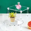 Nuevo Soporte de Exhibición Transparente de Acrílico Transfronterizo para Pasteles, Plantas, Postres, Joyería y Figuras