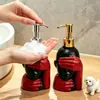 Botella dispensadora de jabón tipo prensa artística para uso en hotel y hogar, botella de loción para baño, champú, jabón de manos, botella dispensadora de gel de ducha