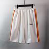 Shorts Laterais Arco-Íris de Anjo Masculino e Feminino Casal Esportivo Casual Respirável Secagem Rápida