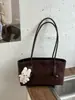 Bolso Retro de Gran Capacidad a la Moda para Viajes Diarios Nuevo Verano 2026 Color Sólido Elegante Bolso de Hombro Personalizado Bolso Tote Casual