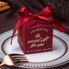 Caixa de Doces de Casamento Nova Vermelho Vinho Caixa de Doces de Casamento Estilo Floresta Estilo Chinês Caixa de Presente Caixa de Papel Atacado 2024