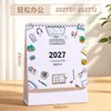 Nuevo Calendario de Escritorio Creativo de Papel Oficina Escritorio Calendario de Planificación de Autodisciplina Adorno 2027 Calendario de Escritorio Corporativo Personalizado
