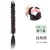 Cola de caballo falsa pelo trenzado doble cola de caballo peluca trenza trenza boxeadora trenza sucia decoración de pelo trenza peluca trenza falsa trenza de color