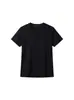 Camiseta de Seda de Morera y Algodón Pima 2026 Verano Casual Versátil Estilo Básico Cómoda Suave Clásica Camiseta de Dos Tonos