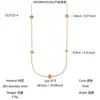 Acero Inoxidable Chapado en Oro de 18 Quilates Electrochapado al Vacío Flor de Circonita Estilo Simple Set de Joyería para el Trabajo Collar Pulsera para Mujer