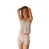 Fabricante Directo Camisón de Tirantes Pura Pasión Sexy Bata de Noche Francesa Traje de Dormir Nuevo Pijama Sexy Listo para Usar para Mujer Gama Alta