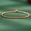 2026 Pulseira de Moeda da Sorte Ultra Fina Pulseira de Presente Infantil Tecida à Mão Produto Acabado de Corda Teçida