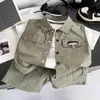 Conjunto de Ropa de Verano para Niños 2026 Nueva Moda Cardigan Chaleco de Niño Camiseta de Manga Corta Ropa de Verano para Bebé Conjunto de Tres Piezas Venta al por Mayor