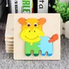 Bebés y Niños Pequeños 1-2-3 Años Rompecabezas Estéreo Pequeño de Madera Animales Transporte Rompecabezas de Educación Temprana Rompecabezas Juguete