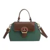 Bolsas Femininas da Moda para Exportação Outono/Inverno 2026 Novas Bolsas Color Block Fashion, Bolsas de Ombro e Transversais Versáteis de Nicho para Mulheres