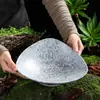 Plato para Tripa Estilo Montaña para Hot Pot con Patrón de Piedra, Plato Especial para Intestinos de Pato y Ganso, Plato de Presentación para Tres Hongos Crujientes, Vajilla de Melamina para Uso Comercial
