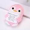 Ventas Calientes Transfronterizas Adornos de Muñeco de Pingüino Positivo Lindo Pingüino Expresión de Papa Tarjeta P de Energía Positiva Regalo Creativo