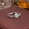 Anillo de Plata de Ley 925 100 Apellidos Familiares Apellido Familiar Anillo para Mujer Nuevo Amor Diseño de Nicho Sentido Anillo de Dedo Abierto Todo-partido Regalo