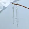 Línea de Oreja con Borla de Estrella de Plata de Ley 925 para Mujer 2024 Nueva Distintiva Borla Larga Moda Línea de Oreja Ins Elegante Joyería para Orejas